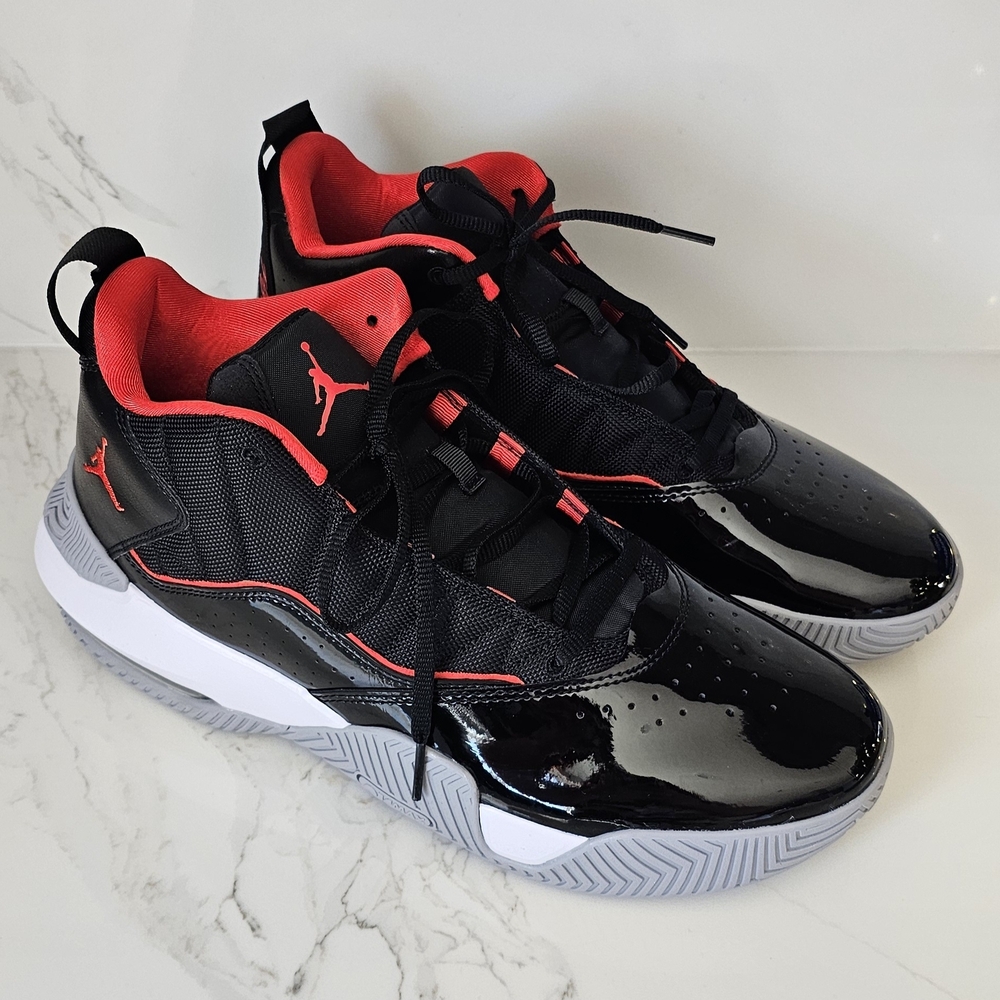 Jordan Stay Loyal Men's 11 Black Red White New In Box